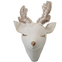 PlayNest – Zacht & Educatief – Pluche Dierenwanddecoratie Hert | Educatief Speelgoed