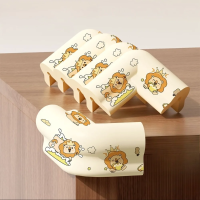 Desk Edge Guard Set – Veilig & Zacht – Hoekbeschermers (Set van 5) Leeuw / Beige | Educatief Speelgoed
