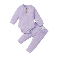 Mini Fashion™ – Comfortabel Baby Kledingset Paars / 60 (0–3 maanden) | Educatief Speelgoed