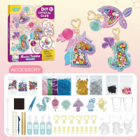 DIY Crystal Keychain Kit – Creatief & Speels – Sleutelhanger Knutselset Magie   Uitgebreid | Educatief Speelgoed