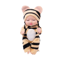 LittleDolly – Cute & Cozy – Baby Doll in a Cheerful Animal Costume Tijger | Educatief Speelgoed