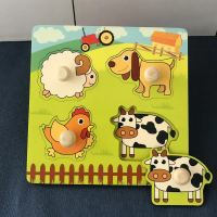 Clever Puzzle™   Slim Spelen   Houten Puzzel Boerderij Dieren | Educatief Speelgoed