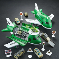 AirPlay – Stoer & Speels – Vliegtuig en Auto Speelset Groen | Educatief Speelgoed