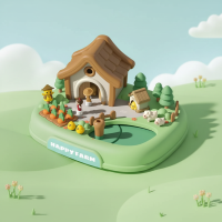 Magnetic Princess Castle – Creatief & Magisch – Magnetisch Poppenhuis Speelset Boerderij   Groen | Educatief Speelgoed