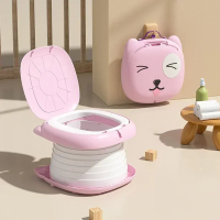 TravelPotty – Compact & Hygiënisch – Draagbaar Kinder Toilet Roze | Educatief Speelgoed