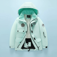 GlacierFit – Ademend & Beschermend Waterdicht – Ski pak met Fleecevoering Groene jas / 110 (5–6 jaar) | Educatief Speelgoed