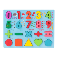 SmartBoard – Kleurrijk & Educatief – Montessori Cijfer & Letter Leerpuzzel Cijfers (0 9) & Rekenen | Educatief Speelgoed