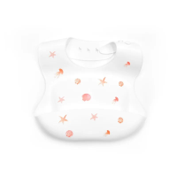 Silicone Bib   Waterdicht & Modieus   Silicone Baby Slabbetje Schelp | Educatief Speelgoed