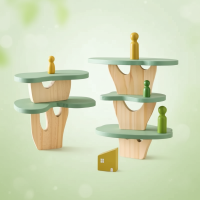 Wooden Forest Blocks – Creatief & Ontwikkeling – Houten Stapel Blokken Set Grote boom | Educatief Speelgoed