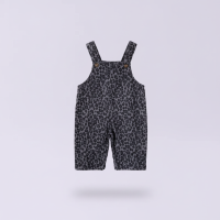 LeopardChic – Trendy & Comfortabel – Meisjes Tuinbroek met Luipaardprint Grijs / 90 (1–2 jaar) | Educatief Speelgoed