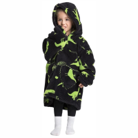 HappySnug – Schattig en comfortabel – Kinderdeken met capuchon One Size (1 3 jaar) / Dinosaurus | Educatief Speelgoed