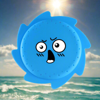 SplashDisk – Zomer & Leuk – Siliconen Water Frisbee Blauw B | Educatief Speelgoed