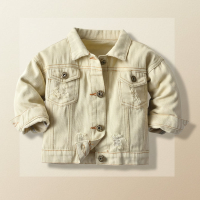 Candy Color Spijkerjas – Lichtgewicht Denim Jacket voor Kinderen Beige / 110 (3–4 jaar) | Educatief Speelgoed