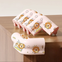 Desk Edge Guard Set – Veilig & Zacht – Hoekbeschermers (Set van 5) Leeuw / Roze | Educatief Speelgoed