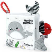 Soft Sensory Book – Voelen & Ontdekken – Baby Boekje Zeedieren | Educatief Speelgoed