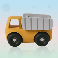 Montessori Silicone Toy Car – Veilig & Bijtvriendelijk – Siliconen Bijt Speelgoed Voertuig Kiepwagen | Educatief Speelgoed