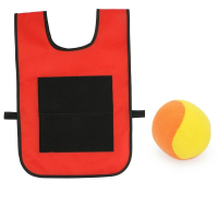 Sticky Shot – Gooien & Plakken – Sportief Plak Vest Rood / Klein (Kinder) | Educatief Speelgoed