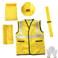 DreamRole – Educatief & Leuk – Kinder Rollenspel Verkleedkleding Bouwkostuumset / Universeel (3 7 jaar) | Educatief Speelgoed