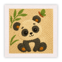 ThreadArt – Handgemaakt & Kleurrijk – Dieren Borduurset Panda | Educatief Speelgoed