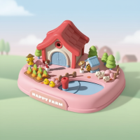 Magnetic Princess Castle – Creatief & Magisch – Magnetisch Poppenhuis Speelset Boerderij   Roze | Educatief Speelgoed