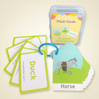 SmartyCards – Vrolijk & Taalrijk – Educatieve Woordenkaarten (Engels) Boerderijdieren | Educatief Speelgoed