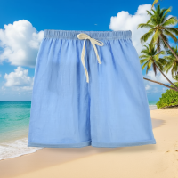 BreezyKid – Fris & Speels – Kinder Shorts met Snoepkleuren Lichtblauw / 120 (5 6 jaar) | Educatief Speelgoed