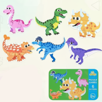 BrainBox – Leren & Spelen – 3D Houten Puzzel Dinosaurus | Educatief Speelgoed