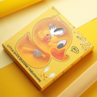 MiniMeal – Veilig & Antislip – Siliconen Peuterbord Set met Bestek ?Gele eend (set van 5) | Educatief Speelgoed