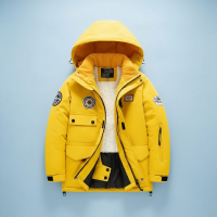GlacierFit – Ademend & Beschermend Waterdicht – Ski pak met Fleecevoering Gele Jas / 110 (5–6 jaar) | Educatief Speelgoed