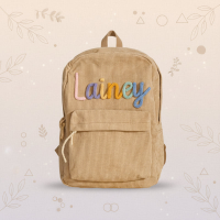 Kids Backpack – Gepersonaliseerde Rugzak voor Kinderen Kaki Gekleurd | Educatief Speelgoed