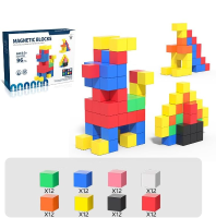 Magnet Toys – Leren & Bouwen – Magnetische Bouwblokken 96 Blokken | Educatief Speelgoed