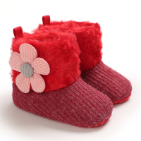 Mini Fashion™   Altijd Warme Voeten   Kinder Winterschoenen Rood   Roze Bloem / 18 (6 12 maanden) | Educatief Speelgoed