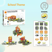 Magnetic Road Blocks – Creatief & Leerzaam – Magnetische Wegen Bouwset School (30 onderdelen) | Educatief Speelgoed