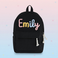 Kids Backpack – Gepersonaliseerde Rugzak voor Kinderen Zwart Gekleurd | Educatief Speelgoed