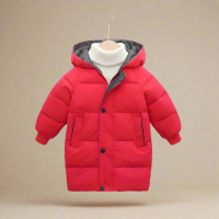 CuddleCoat – Knus & Beschermend – Katoenen Winterjas Rood / 140 (7 jaar / 66 cm / 92 cm) | Educatief Speelgoed