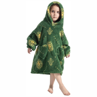 HappySnug – Schattig en comfortabel – Kinderdeken met capuchon One Size (1 3 jaar) / Groene Leeuw | Educatief Speelgoed
