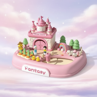 Magnetic Princess Castle – Creatief & Magisch – Magnetisch Poppenhuis Speelset Droomkasteel   Roze | Educatief Speelgoed