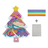 Xmas Tree Fidget Toy™   Compact, Kerstig & Leuk   Siliconen Fidget Kerstboom Roze met sneeuw | Educatief Speelgoed