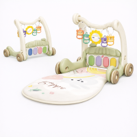 Step & Play – Interactief & Veilig – 3 in 1 Walker & Baby Gym Dak   Groen | Educatief Speelgoed