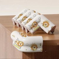 Desk Edge Guard Set – Veilig & Zacht – Hoekbeschermers (Set van 5) Leeuw / Grijs | Educatief Speelgoed