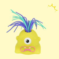 Yellie – Grappig & Interactief – Monster Stressspeeltje Geel | Educatief Speelgoed