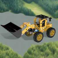 MetalBuild – Stoer & Educatief – Constructie Voertuig Set Technisch voertuig   119 stuks | Educatief Speelgoed