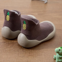 BareFoot – Natuurlijk Lopen – Babyschoenen Met Flexibele Zool Donkerbruin / 24–25 (1.5 2 Jaar) | Educatief Speelgoed
