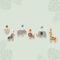 Wooden Baby Rattle Toy – Sensorisch & Veilig – Baby Gym Dierentuin | Educatief Speelgoed