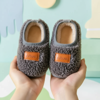 Cituo – Warm & Zacht – Winter Slofjes Lamswol Grijs / 200 (7–8 jaar) | Educatief Speelgoed