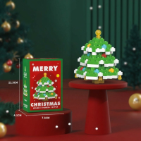 HolidayBlocks – Vrolijk & Decoratief – Kerst Mini Bouwstenen Kerstboom | Educatief Speelgoed