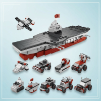 BlockCraft – Educatief & Leuk – ConstructieSet Vliegdekschip | Educatief Speelgoed