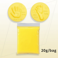Baby Imprint Clay Kit – Herinnering & Uniek – Klei Afdruk Set Geel – Starter set | Educatief Speelgoed