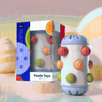 Sensory Baby Roll™   Kruip & Grijp   Sensorisch Speelgoed Blauw (groot) | Educatief Speelgoed