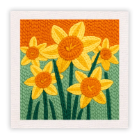 ThreadArt – Handgemaakt & Kleurrijk – Dieren Borduurset Bloemen B | Educatief Speelgoed